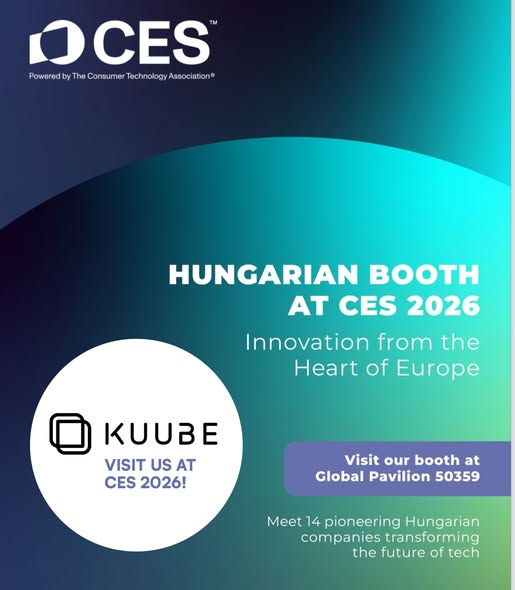 KUUBE at CES 2026 in Las Vegas, showcasing Hungarian smart furniture innovation at Global Pavilion booth 50359